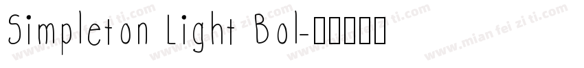 Simpleton Light Bol字体转换
